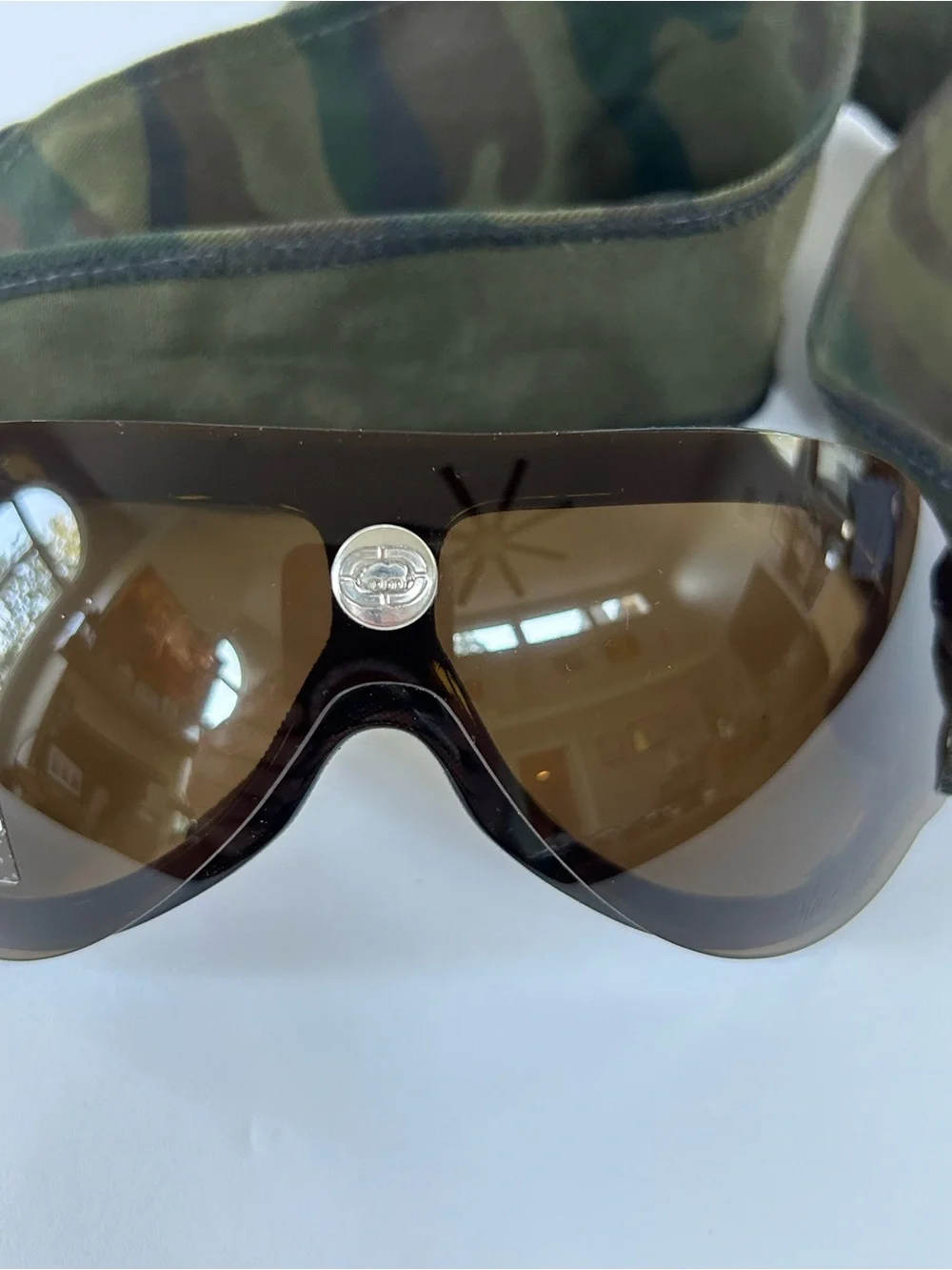 Marc Ecko Black Shield Camo Bandana Sunglasses